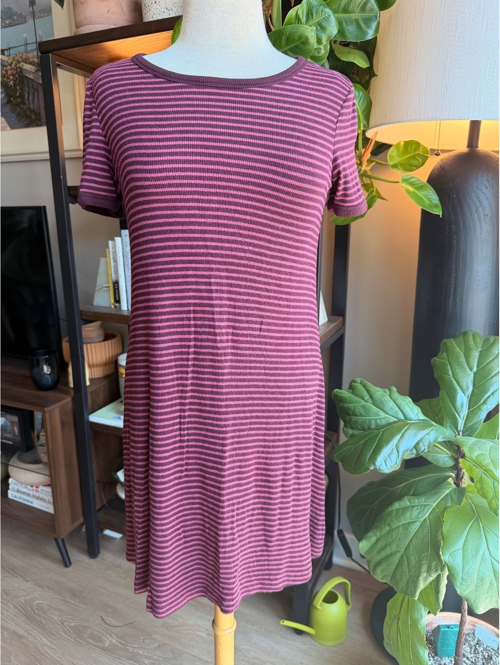 GAP Women's Striped Short Sleeve Dress Size Small